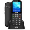 Mobile Phone for Seniors - SPC - FORTUNE 2 MAX - Large Keys - 104 dB Sound - Charging Base