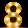 Alphabet Letter LED Nights Lights Number Lamp Decor Party Room Birthday Wall Wedding Home Decorations Personalised Ornaments