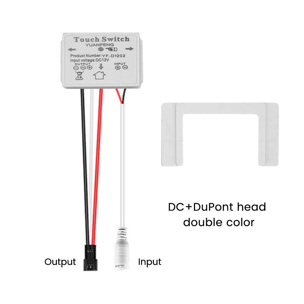 Touch Sensor Switch DC 12V 5A 60W LED Smart Single Key Mirror Light Switch Touch Dimmer Switch For Bathroom Mirror