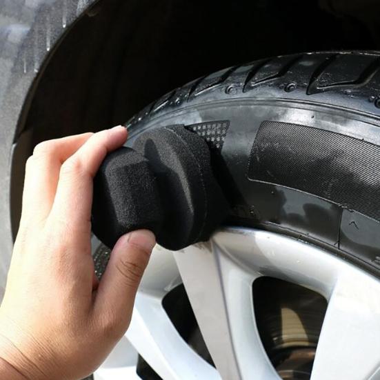 Flow Tire Shine Applicator for No-Drip Streak-Free Shine Reusable Car Truck Dressing Tool Professional Car Polishing Pads for Tire Shine