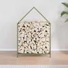 VidaXL Firewood Rack Olive Green 60x25x90 Cm, Fireplace Log Holder, Log Holder, Log Rack 864310