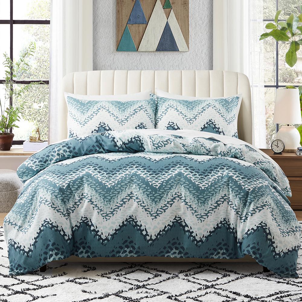 Dog Paw Print Duvet Cover Set Queen Size, Bone Pattern Bedding Set 3pcs For Kids Teens Room Decor, Pet Animals Comforter Covers