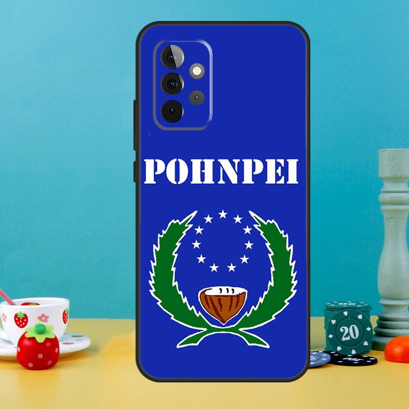 Pohnpei Ponape Flag Case For Samsung Galaxy A25 A54 A34 A14 A52 A32 A12 A13 A33 A53 A15 A16 A36 A56 A26 A05 A35 A55