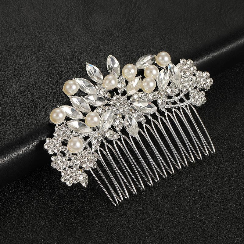 Pearl Bride Wedding Hair Comb Hair Side Comb Bridal Hair Clips Bridal Hair Accessories Hair Jewelry For Women And Girls