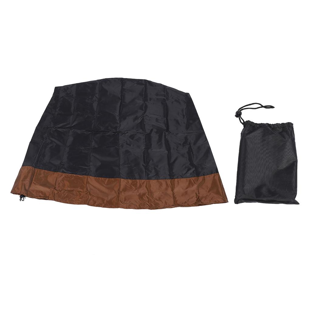 Gartenbrunnenabdeckung 420D Silberbeschichtet Wasserabweisend Vogeltrog Schutzhülle für Winter