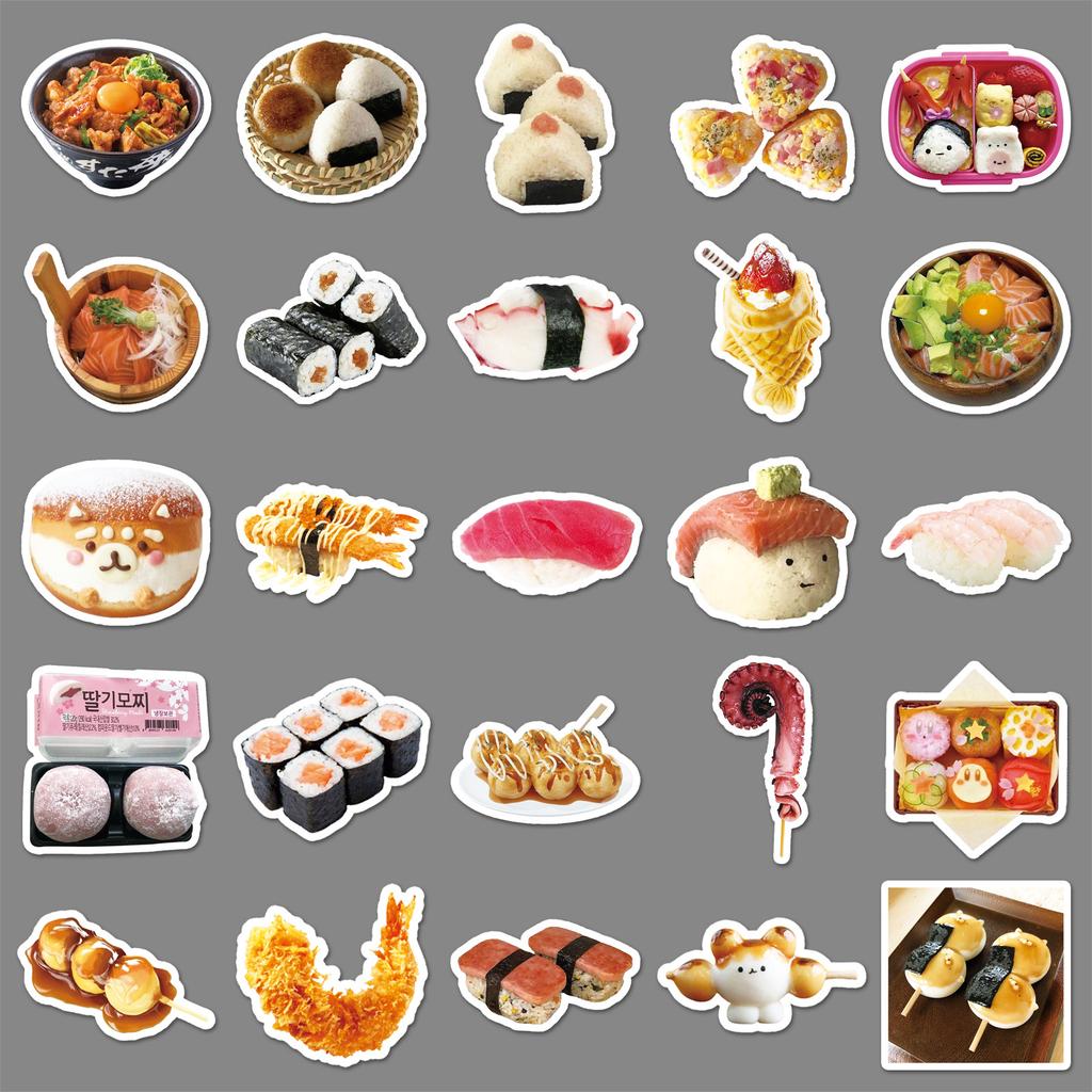 50 Cute Japanese Graffiti Stickers Cartoon Japanese Ins Style Decoration Mobile Phone Water Cup Notebook Gauze Stickers