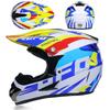 Full Face Motorcycle Helmet Off-Road Dirt Bike ATV Trail Riding Adult Unisex ABS Safety Gear S M L XL