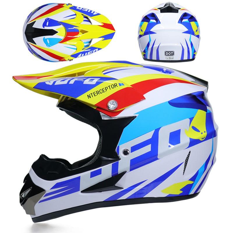 Full Face Motorcycle Helmet Off-Road Dirt Bike ATV Trail Riding Adult Unisex ABS Safety Gear S M L XL