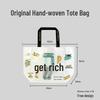 Customizable Logo Waterproof Laminated Woven Tote Bag - Fashionable, Eco-Friendly, and Eye-Catching for Shopping or Gifts
