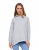 Women's Sweatshirt with Hood Cotton Fashionable Oversize Soft MORAJ XL LIGHT GREY