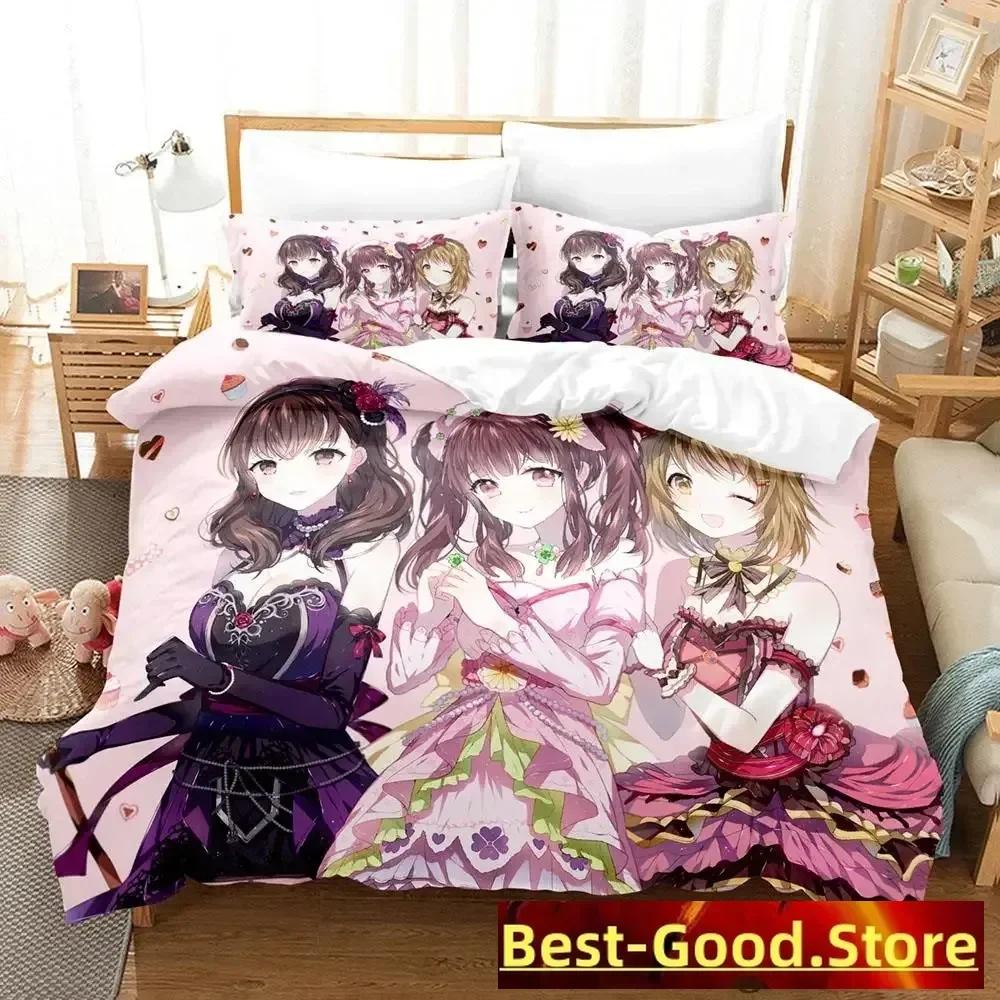 

2023 Chieri Ogata Bedding Set Duvet Cover Sheet Printed Bed Set Pillowcase Bed Full Queen King Size Comforter Bedroom 135x200cm