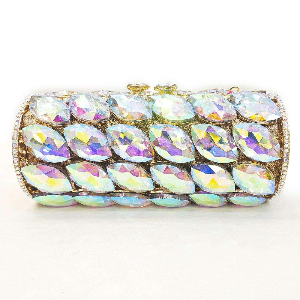

Silver/Gold Big Stone Wedding Bag Evening Clutches Fashion Rhinestone Purses Women Crystal Handbags Diamond Party Banquet Clutch