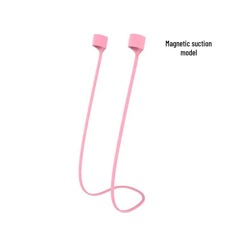 Silicone Bluetooth Wireless Earbuds Lanyard for AirPods & Xiaomi - Anti-Lost Magnetic Strap for Running Sports.