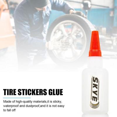 40ml 3D Tire Sticker Glue Car Waterproof Tire Letter Sticky Stickers Special Glue Tire Sticker Glue Rubber Dustproof Adhesive