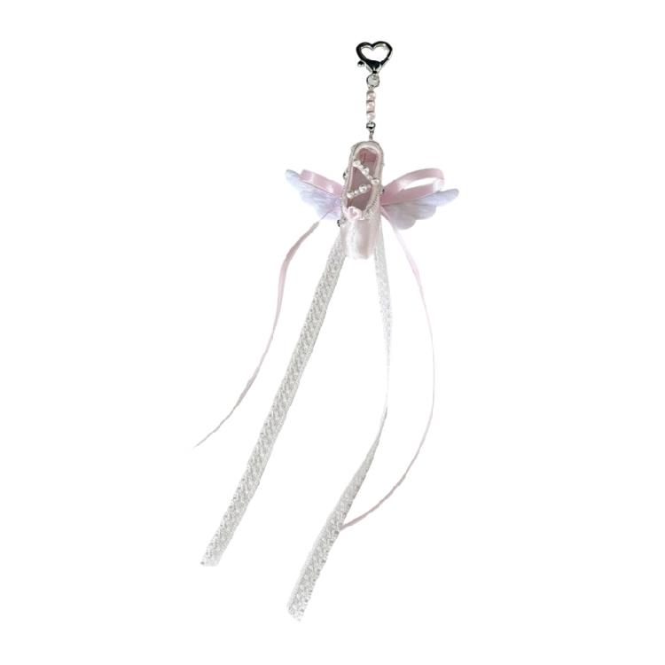 Angel Theme Sturdy Keyring Cloth Metal Blend Decorative Charm For Keys Backpacks Gift Giving