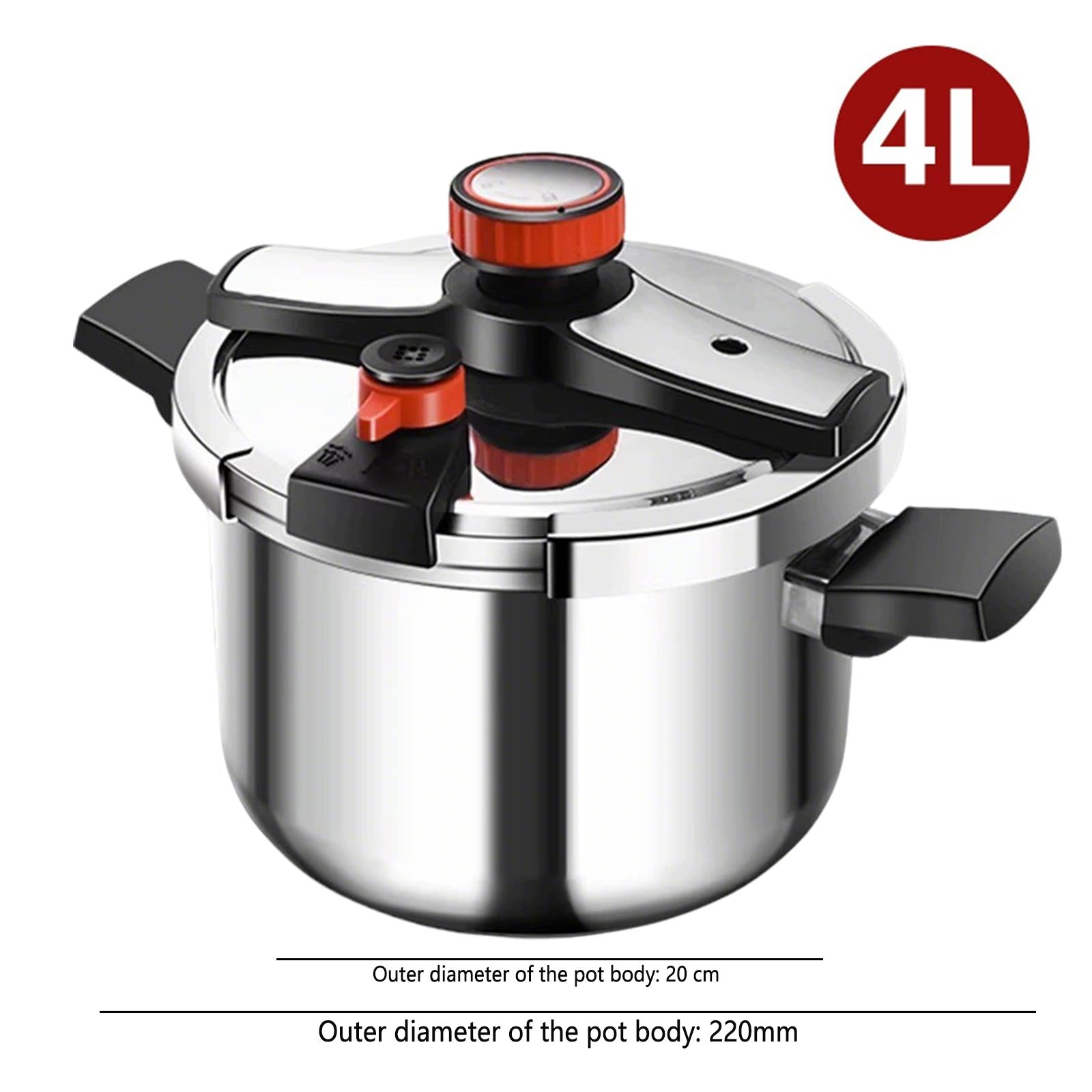 

Autocuiseur en acier inoxydable 4L/6L/8L, 3 réglages de pression, qualité 304, bouclier antiblocage pour tables de cuisson à gaz et induction Espagne
