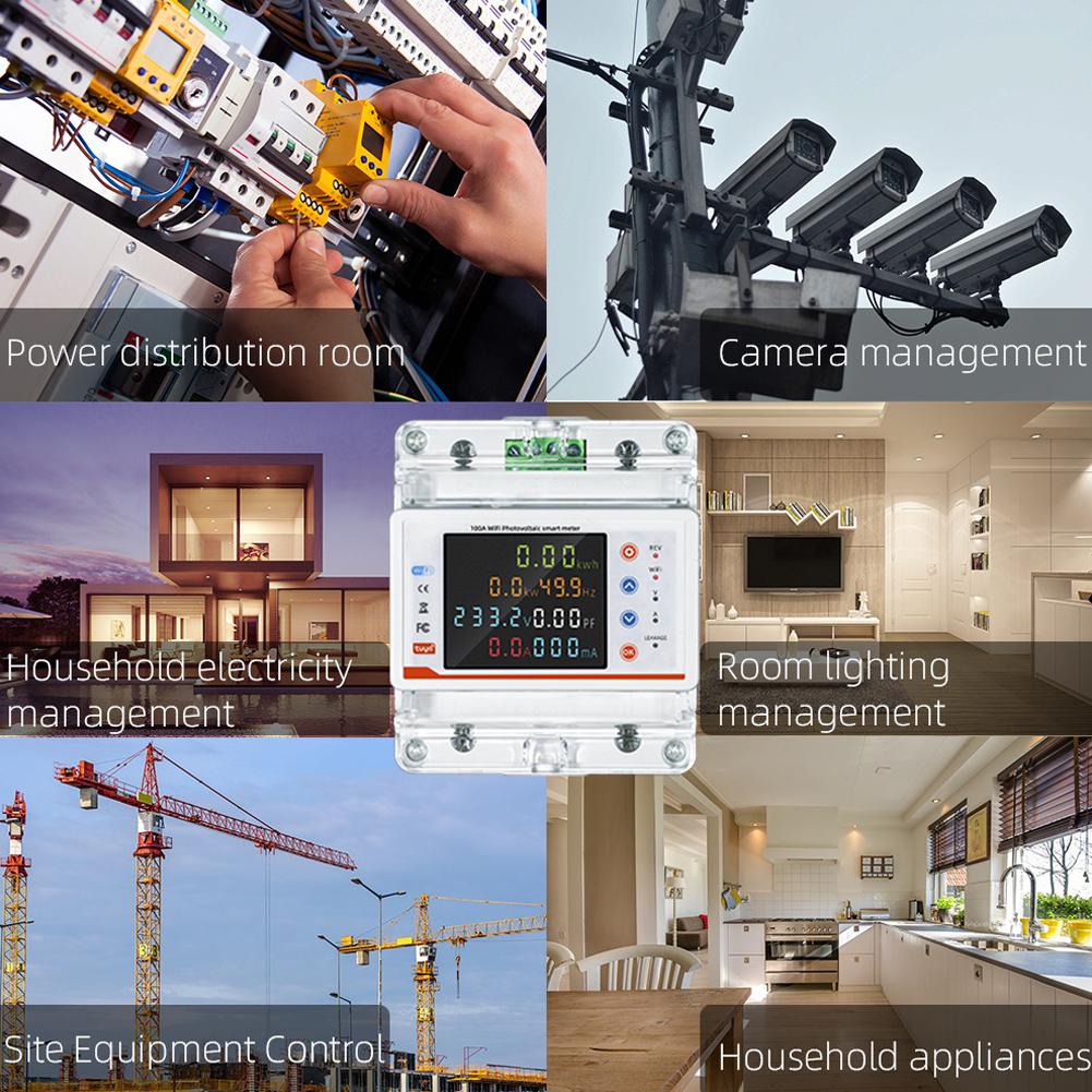 Întrerupător inteligent WiFi Contor de putere cu măsurare bidirecțională Comutator de reanclanșare cu