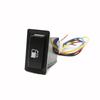 Car Blue LED Light DRL Fog Lamp Power On Off Switch Radar Camera Misic Button For Toyota LC95 2002 For HINO 500/700 Accessories