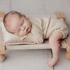 Newborn Photography Props Wooden Bed Baby Photoshoot Props Doll Bed Baby Photo Prop White Wood Mini Bed for Photography