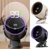 Desk Fan Digital Display 100 Speeds Strong Airflow Low Noise 360-Degree Rotation Portable Clip-On Fan Air Cooler