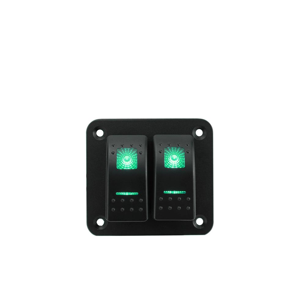Marine 2/3/4/5/6/ 8 Group Rocker Switch Panel 5-pin Toggle Switch for 12V/24V Cars ATV Trailers with Red Green Indicator Light