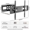 Beishi 32-75 Inch Rotatable Retractable TV Wall Mount
