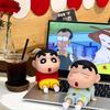 Cartoon Mobile Phone Crayon Shin Chan Holder Originality Anime periphery Desktop Ornaments Cute Holiday Gift For Boys And Girls