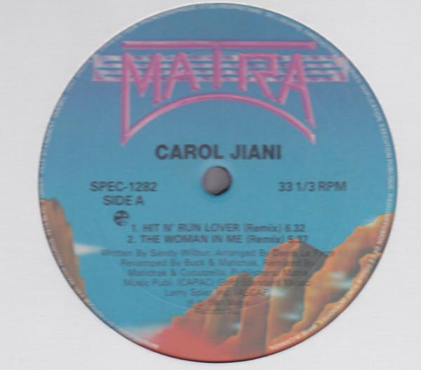 

12-дюймовая пластинка CAROL JIANI Хит Run Lover 4-дорожечная EP SPEC1282 Matra 1981 Канада Танцевальная Электроника Б/у
