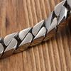 Korean version of fashion jewelry, new, casual and simple, smooth titanium steel men's bracelet HFS63