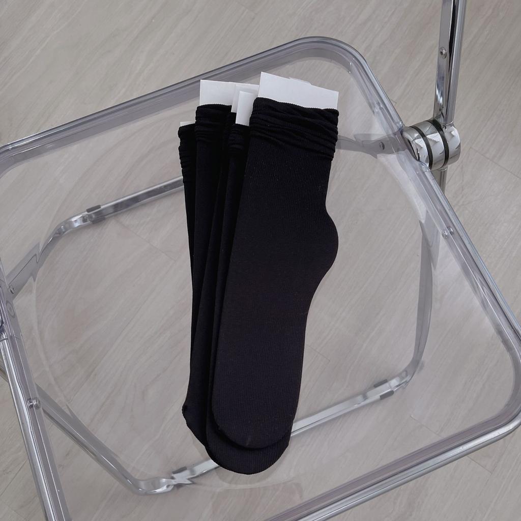 Ice Socks, Medium Socks, Summer Thin Trendy Internet Celebrity White Velvet Outside, Spring And Autumn Long Piles Of Socks