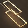Modern Minimalist Staircase Chandelier Geometric Rectangular LED Chandelier Nordic Luxury Duplex Attic Lighting Home Appliance