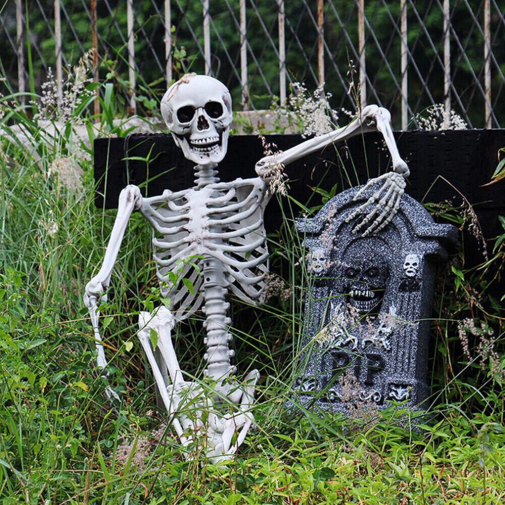 170cm Riesiges Lebensgroßes Menschliches Skelettmodell Horror Knochen Beweglich Halloween Dekoration