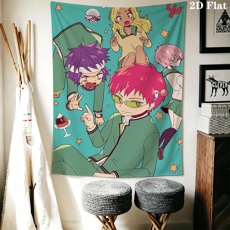 The Disastrous Life of Saiki K. Pattern Home Decor Tapestry, Wall Hanging, Decorative RV Wall Cloth.SGT0917575