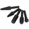 Black Rotary File Rasp Set Steel Woodworking Drill Bits Durable Wood Carving Burr Set