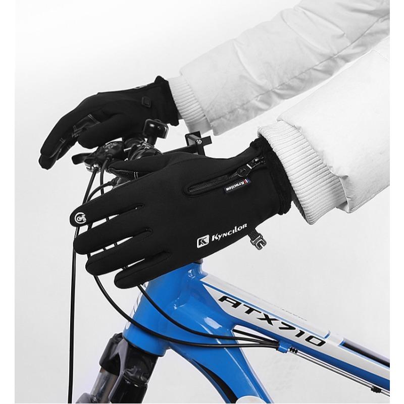 Cycling Outdoor Sports Fleece Warm Men's and Women's Touch Screen Non-slip Motorcycle Bicycle Fishing Gloves