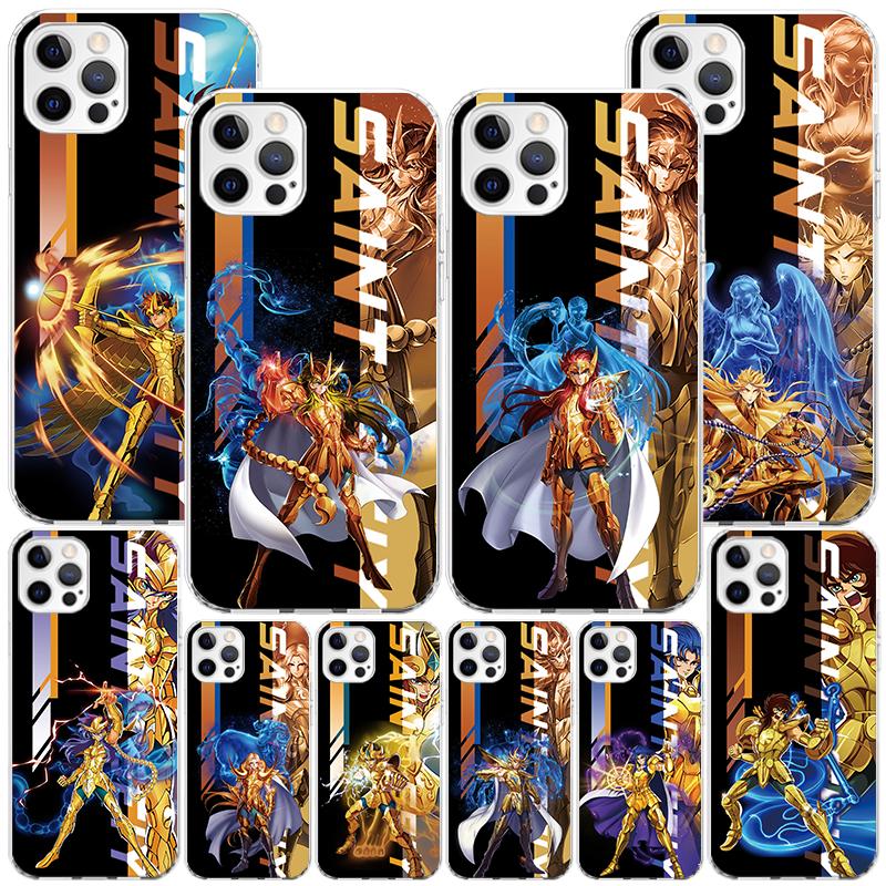 Anime Saint-Seiya Phone Case For iPhone 17 Air 16 Pro Max 16E 15 + 14 Plus 11 12 13 Mini 7 8 SE Gift Print Cover Fundas 16 Pro M