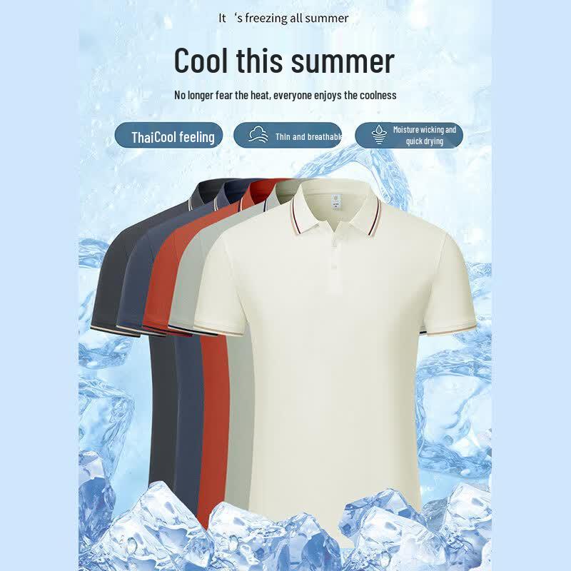 EASTERN CAMEL Men's Ice Silk Quick-Dry Polo Shirt