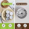 RECAPS Aluminum Foil Coffee Pod Lid Seals, Reusable Coffee Filters, Compatible with Vertuoline Vertuo, 100 Filters (62mm), Refillable