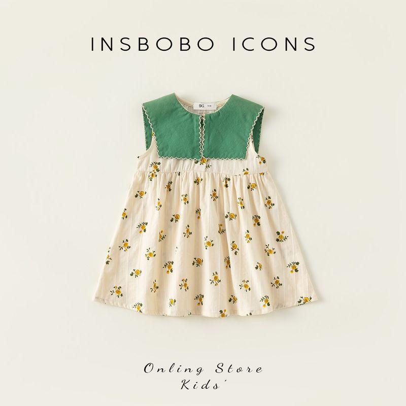 Girl Dress Summer Clothing 2024 New Arrival Baby Girl Sleeveless Dress Kids  Skirt Little Girl Fashionable Princess Dress Children s Clothing Off-White 140 cm