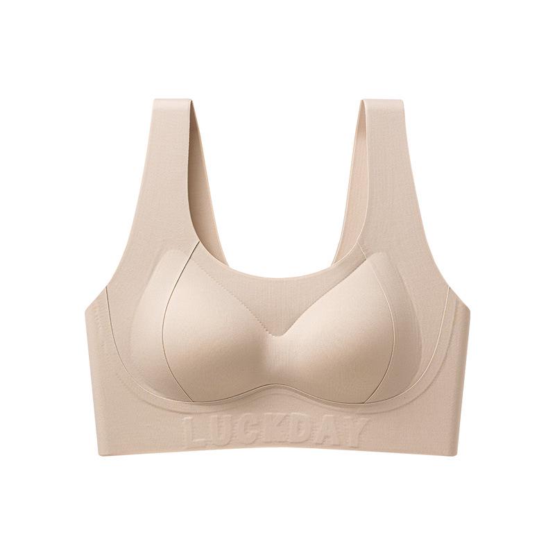 Seamless Wireless Vest-style Soft Support Bra for Small Busts 2XL (Recommended 70-80kg)