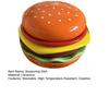 Burger Stackable Plate Set 6-Layer Mini Dinner Plate for Sauce Dip Appetizer Food-Grade Ceramic Sauce Containers Gift for Family Friends