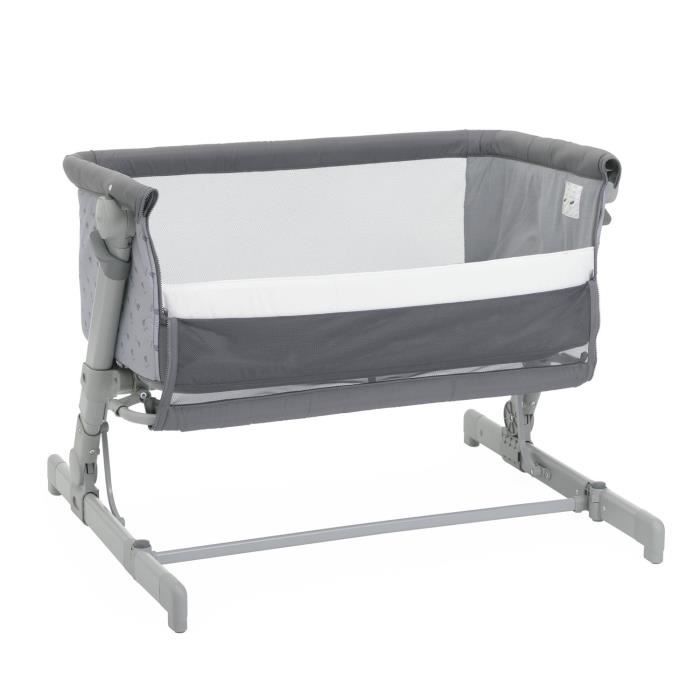 Berceau cododo CHICCO Next2Me GO - Compact - Pliable - Inclinable - 6 Niveaux de hauteur - Gris foncé