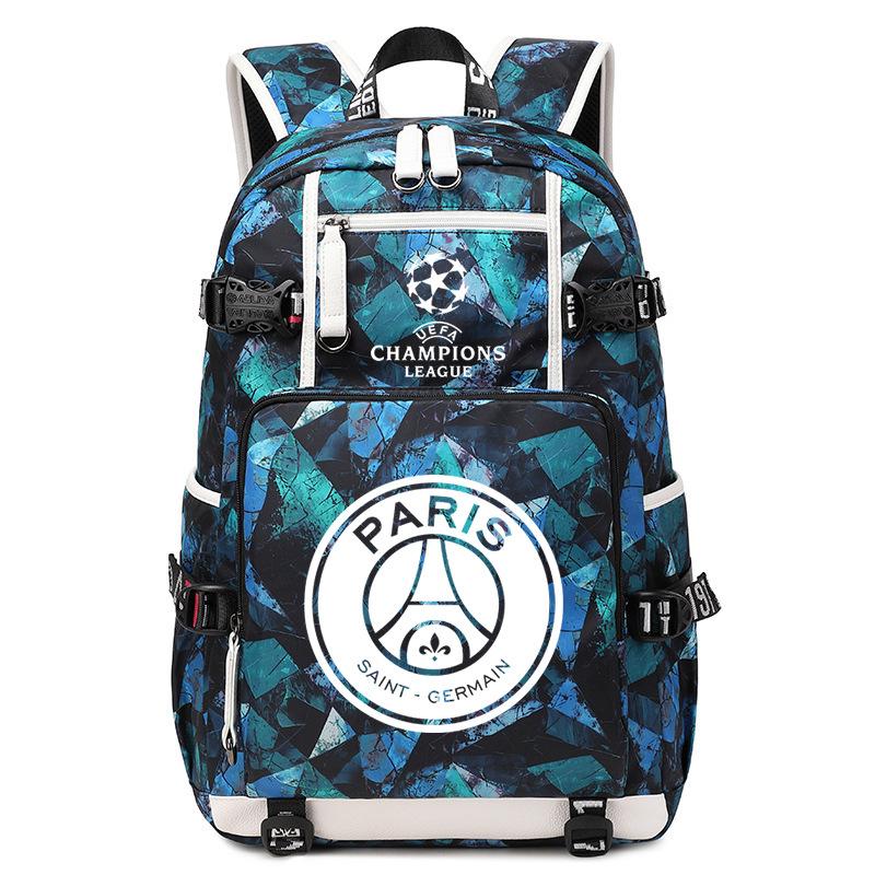 Football Peripheral Printing Usb Charging Port Leisure Travel Mountaineering Bag Large Capacity Go Out Portable Backpack