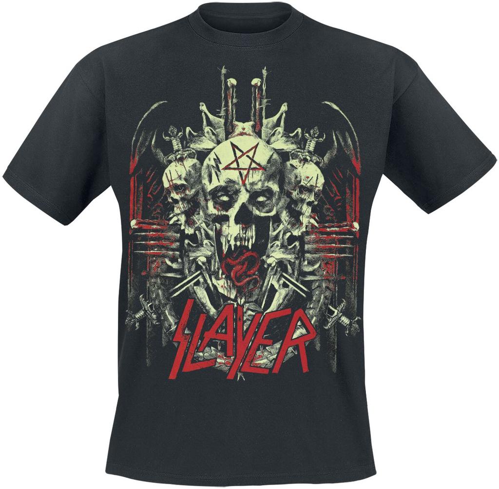 2026 Summer Slayer Graphic Cotton Band Shirt Unisex Summer Short Sleeve Fashion Brand Tee Luxury Casual Vintage