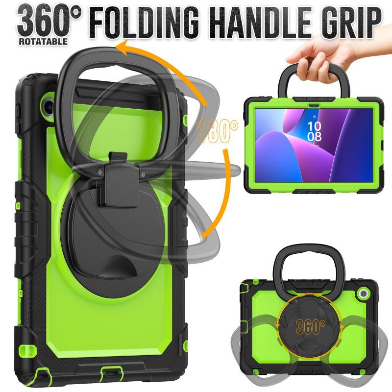 Protective Case With Rotating Stand Lenovo Tab 10.1 311XU K10C 311FU 2025 Tablet PC Silicone Cover Shockproof