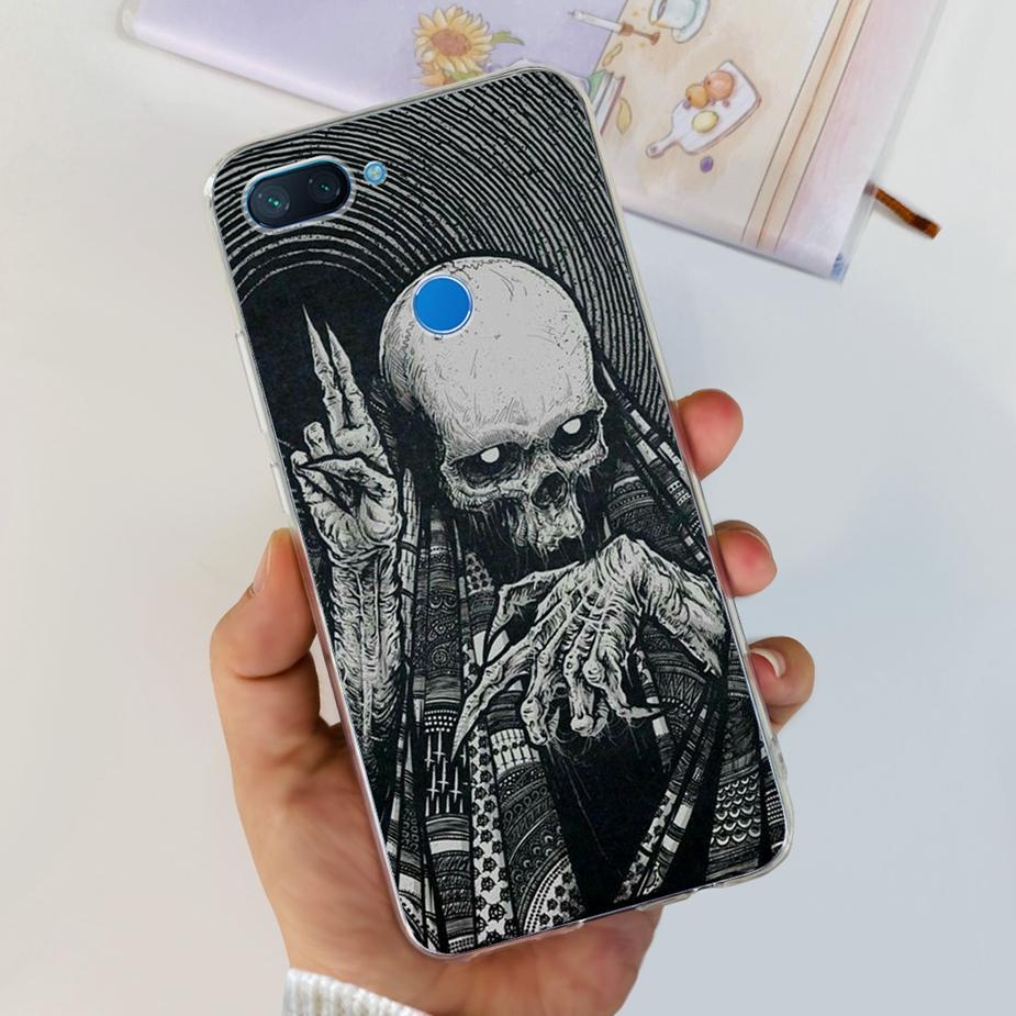 For Xiaomi Mi 8 Lite Case Cute Painted Cover Clear Silicone Phone Case For Xiaomi Mi 8 Lite 8Lite Back Cover 6.26'' Fundas Coque