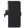 For Google Pixel 7a RFID Blocking Phone Cover Genuine Cow Leather Case with Stand Wallet