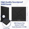 12 Pack Self Adhesive Acoustics Foam Panels Square Soundproof Wall Panels Suitable for Recordings Studios and Classrooms