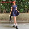 Summer Skirt Dress With Embroidered Collared Design For Casual And Travel Use