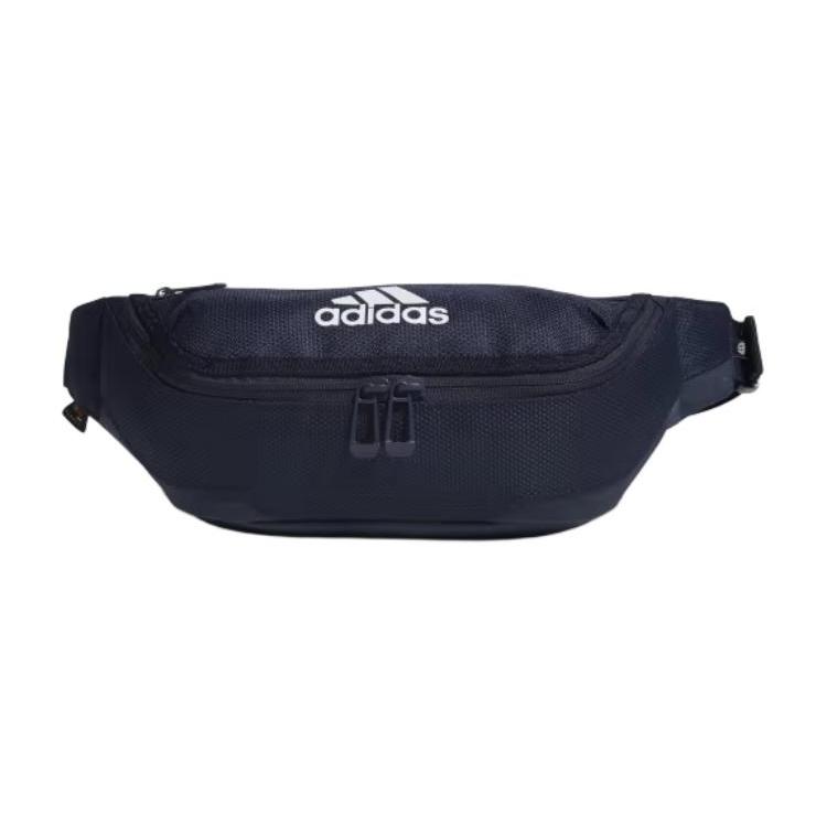 New Adidas Polyester One Shoulder Crossbody Gym Travel Bag Fanny Pack Regular Unisex Marine Blue H64744